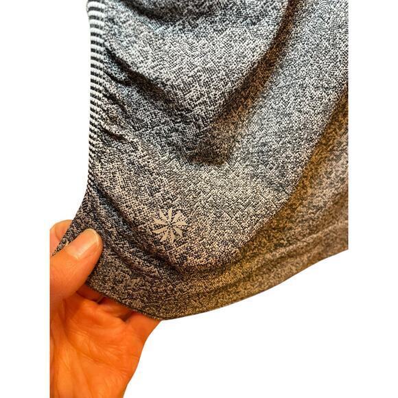 Athleta Women's Medium Fast Track Swiftly Ruched Grey Heathered Running T-Shirt - Picture 3 of 11